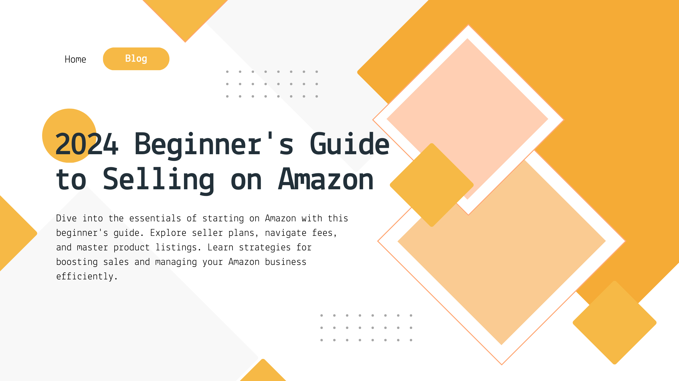 2024 Beginner’s Guide to Selling on Amazon